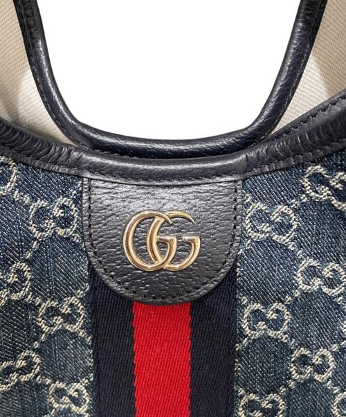 GUCCI（グッチ）GUCCI (グッチ) 〔グッチ ジリオ〕スモール トートバッグ インディゴ サイズ:スモールの古着・服飾アイテム