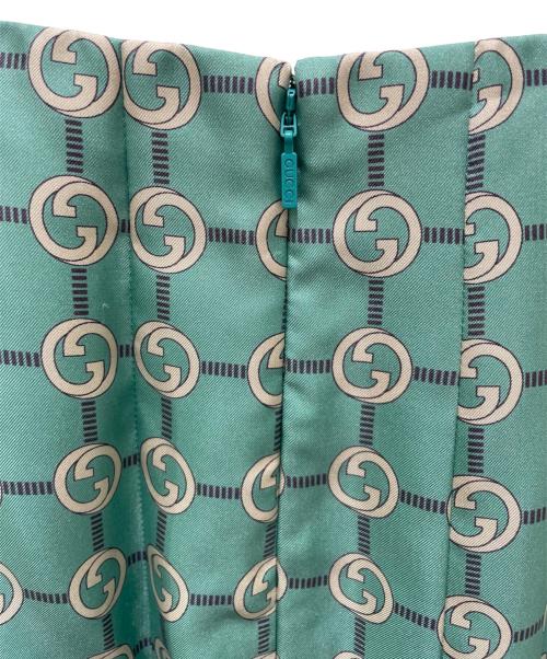 GUCCI（グッチ）GUCCI (グッチ) プリーツスカート スカイブルー サイズ:40の古着・服飾アイテム