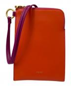 sacaiサカイ）の古着「Bicolor Mobile Pouch」｜オレンジ×パープル