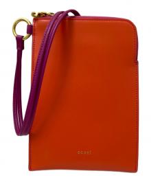 sacai（サカイ）の古着「Bicolor Mobile Pouch」｜オレンジ×パープル