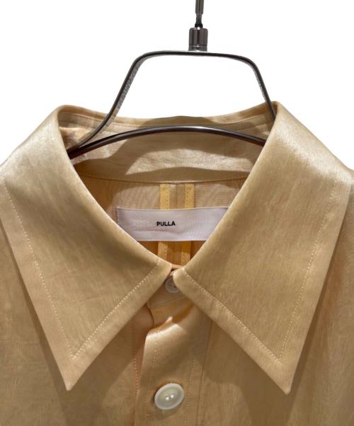 TOGA PULLA（トーガ プルラ）TOGA PULLA (トーガ プルラ) サテンギャザーシャツドレス イエロー サイズ:36の古着・服飾アイテム