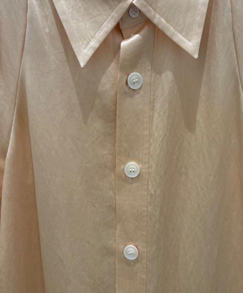 TOGA PULLA（トーガ プルラ）TOGA PULLA (トーガ プルラ) サテンギャザーシャツドレス イエロー サイズ:36の古着・服飾アイテム