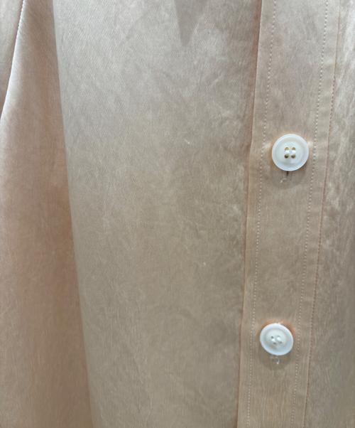 TOGA PULLA（トーガ プルラ）TOGA PULLA (トーガ プルラ) サテンギャザーシャツドレス イエロー サイズ:36の古着・服飾アイテム