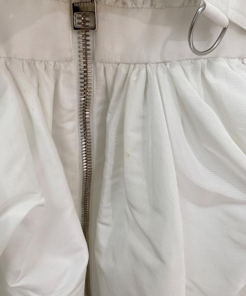 ALEXANDER McQUEEN（アレキサンダーマックイーン）ALEXANDER McQUEEN (アレキサンダーマックイーン) ジップアップワンピース ホワイト サイズ:36の古着・服飾アイテム