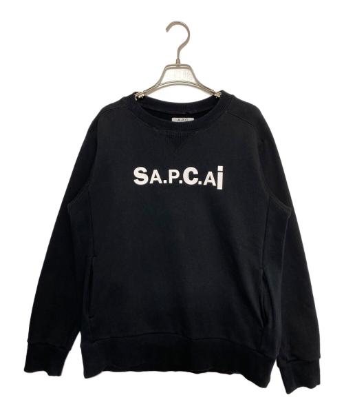 sacai（サカイ）sacai (サカイ) A.P.C. (アーペーセー) Tani Sweatshirt ブラック サイズ:Mの古着・服飾アイテム