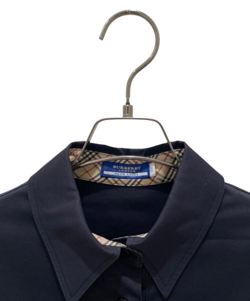 BURBERRY BLUE LABEL（バーバリー ブルー レーベル）BURBERRY BLUE LABEL (バーバリー ブルー レーベル) 半袖シャツワンピース ネイビー サイズ:38の古着・服飾アイテム