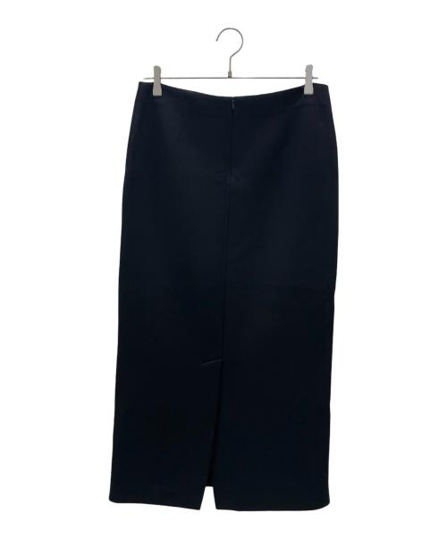 'S Max Mara（エスマックスマーラ）'S Max Mara (エスマックスマーラ) ロングスリットスカート ブラック サイズ:Mの古着・服飾アイテム