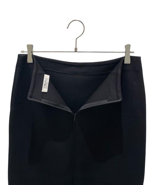 'S Max Mara（エスマックスマーラ）'S Max Mara (エスマックスマーラ) ロングスリットスカート ブラック サイズ:Mの古着・服飾アイテム