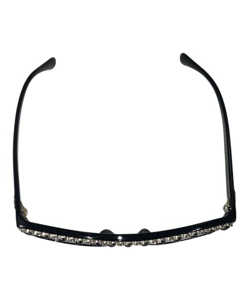 CHANEL（シャネル）CHANEL (シャネル) ココマーク チェーンモチーフ サングラス ブラックの古着・服飾アイテム