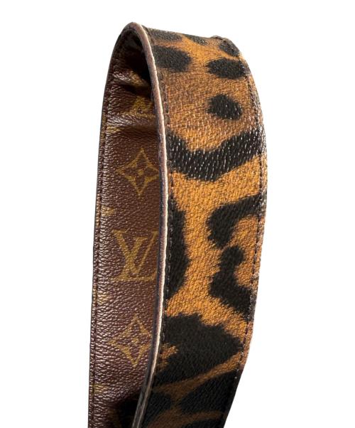 LOUIS VUITTON（ルイ ヴィトン）LOUIS VUITTON (ルイ ヴィトン) レオパード モノグラムショルダーストラップ ブラウンの古着・服飾アイテム