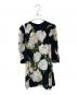 DOLCE & GABBANA（ドルチェ＆ガッバーナ）の古着「フラワーデザインワンピース」｜ブラック