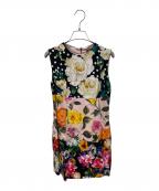 DOLCE & GABBANAドルチェ＆ガッバーナ）の古着「花柄ノースリーブワンピース」｜マルチカラー