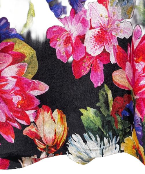 DOLCE & GABBANA（ドルチェ＆ガッバーナ）DOLCE & GABBANA (ドルチェ＆ガッバーナ) 花柄ノースリーブワンピース マルチカラー サイズ:40の古着・服飾アイテム
