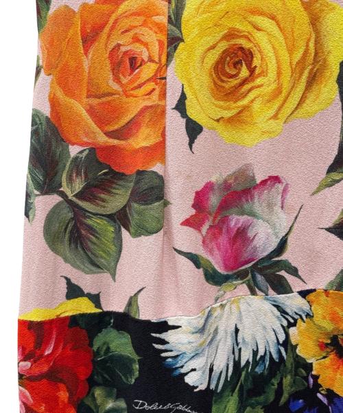 DOLCE & GABBANA（ドルチェ＆ガッバーナ）DOLCE & GABBANA (ドルチェ＆ガッバーナ) 花柄ノースリーブワンピース マルチカラー サイズ:40の古着・服飾アイテム