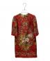 DOLCE & GABBANA（ドルチェ＆ガッバーナ）の古着「Keys and Roses Print Dress」｜レッド