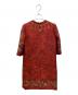 DOLCE & GABBANA (ドルチェ＆ガッバーナ) Keys and Roses Print Dress レッド サイズ:38 未使用品：50000円