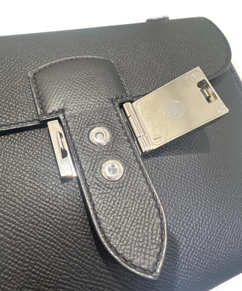 HERMES（エルメス）HERMES (エルメス) サックアデペッシュ21/ヴォーエプソン/W刻印/シルバー金具 ノワールの古着・服飾アイテム