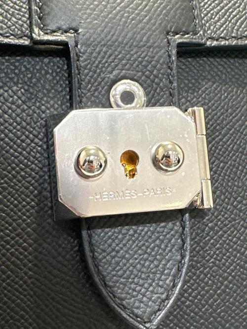 HERMES（エルメス）HERMES (エルメス) サックアデペッシュ21/ヴォーエプソン/W刻印/シルバー金具 ノワールの古着・服飾アイテム