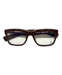 CHROME HEARTS（クロムハーツ）の古着「SEE YOU IN TEA BS Flare Sunglasses/SEE YOU IN TEA BSフレア 伊達眼鏡」｜ブラウン