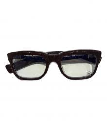 CHROME HEARTS（クロムハーツ）の古着「SEE YOU IN TEA BS Flare Sunglasses/SEE YOU IN TEA BSフレア 伊達眼鏡」｜ブラウン