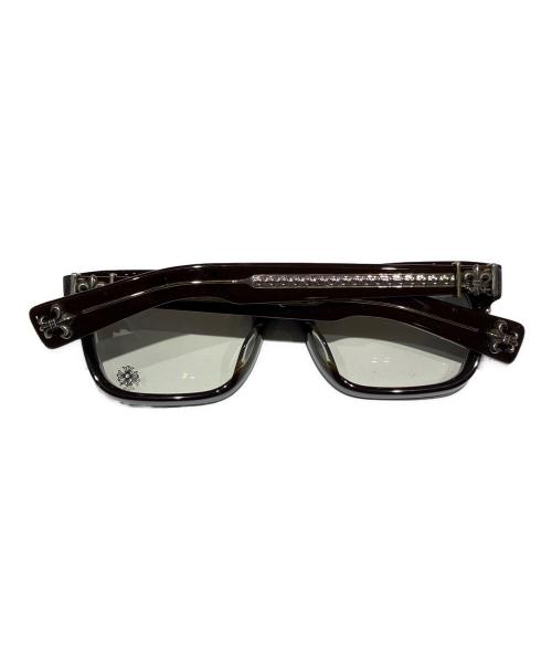 CHROME HEARTS（クロムハーツ）CHROME HEARTS (クロムハーツ) SEE YOU IN TEA BS Flare Sunglasses/SEE YOU IN TEA BSフレア 伊達眼鏡 ブラウン サイズ:53▢20-143の古着・服飾アイテム