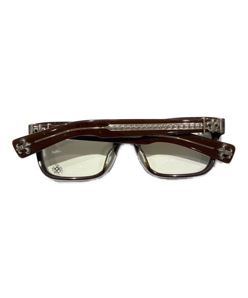 CHROME HEARTS（クロムハーツ）CHROME HEARTS (クロムハーツ) SEE YOU IN TEA BS Flare Sunglasses/SEE YOU IN TEA BSフレア 伊達眼鏡 ブラウン サイズ:53▢20-143の古着・服飾アイテム