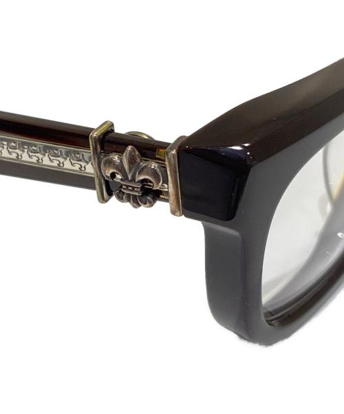 CHROME HEARTS（クロムハーツ）CHROME HEARTS (クロムハーツ) SEE YOU IN TEA BS Flare Sunglasses/SEE YOU IN TEA BSフレア 伊達眼鏡 ブラウン サイズ:53▢20-143の古着・服飾アイテム