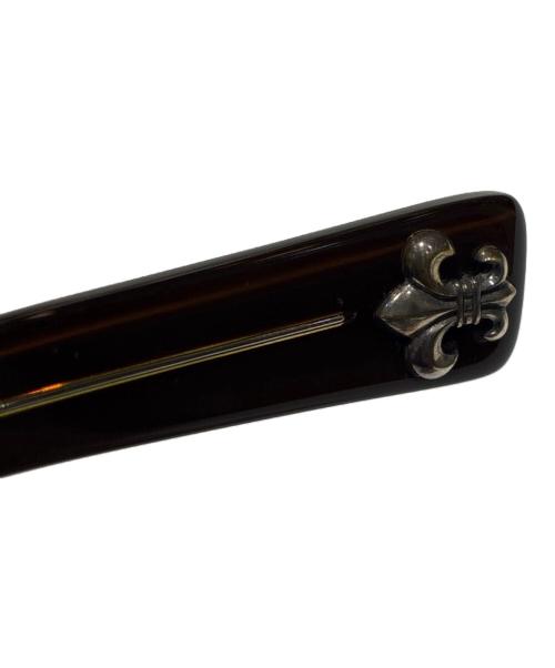CHROME HEARTS（クロムハーツ）CHROME HEARTS (クロムハーツ) SEE YOU IN TEA BS Flare Sunglasses/SEE YOU IN TEA BSフレア 伊達眼鏡 ブラウン サイズ:53▢20-143の古着・服飾アイテム