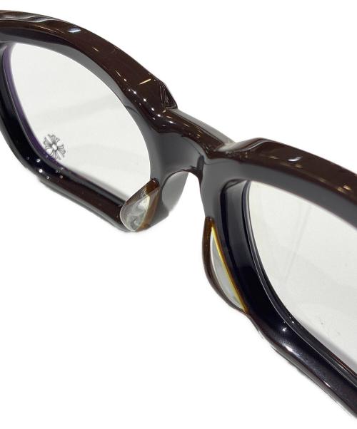 CHROME HEARTS（クロムハーツ）CHROME HEARTS (クロムハーツ) SEE YOU IN TEA BS Flare Sunglasses/SEE YOU IN TEA BSフレア 伊達眼鏡 ブラウン サイズ:53▢20-143の古着・服飾アイテム