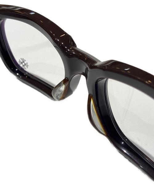 CHROME HEARTS（クロムハーツ）CHROME HEARTS (クロムハーツ) SEE YOU IN TEA BS Flare Sunglasses/SEE YOU IN TEA BSフレア 伊達眼鏡 ブラウン サイズ:53▢20-143の古着・服飾アイテム