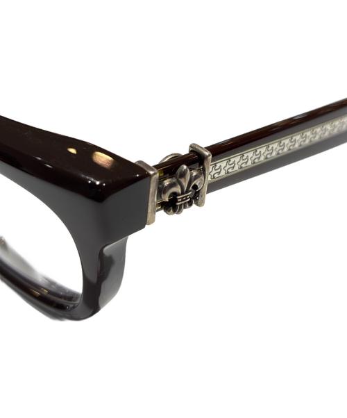 CHROME HEARTS（クロムハーツ）CHROME HEARTS (クロムハーツ) SEE YOU IN TEA BS Flare Sunglasses/SEE YOU IN TEA BSフレア 伊達眼鏡 ブラウン サイズ:53▢20-143の古着・服飾アイテム