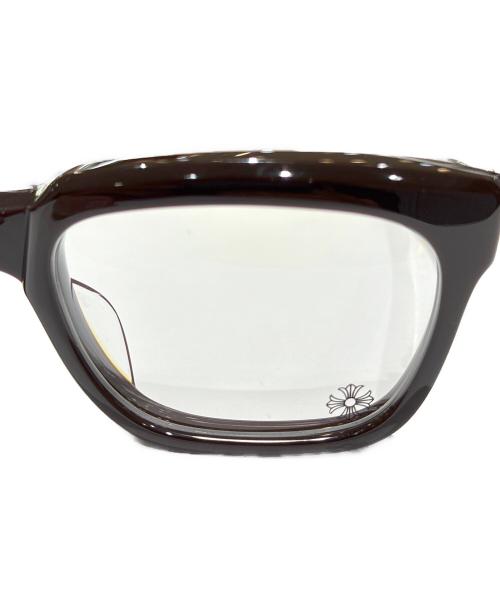CHROME HEARTS（クロムハーツ）CHROME HEARTS (クロムハーツ) SEE YOU IN TEA BS Flare Sunglasses/SEE YOU IN TEA BSフレア 伊達眼鏡 ブラウン サイズ:53▢20-143の古着・服飾アイテム