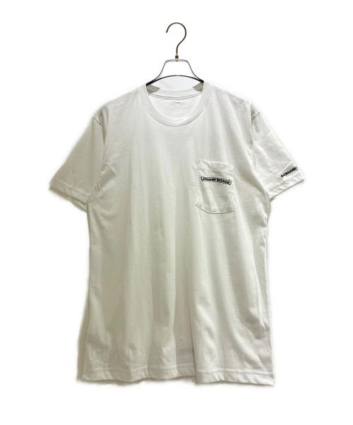 CHROME HEARTS（クロムハーツ）CHROME HEARTS (クロムハーツ) Scroll Logo Short Sleeve T-Shirt/スクロールロゴ半袖Tシャツ ホワイト サイズ:Lの古着・服飾アイテム