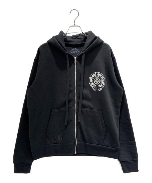 CHROME HEARTS（クロムハーツ）CHROME HEARTS (クロムハーツ) Horseshoe Zip Hoodie/ホースシュージップパーカー ブラック サイズ:Sの古着・服飾アイテム