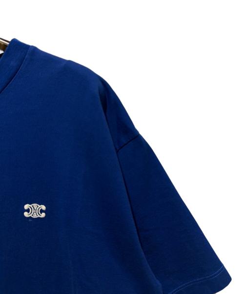 CELINE（セリーヌ）CELINE (セリーヌ) Triomphe Loose T-Shirt/トリオンフ ルーズ Tシャツ/2X04I671Q.GCP3 ブルー サイズ:Sの古着・服飾アイテム