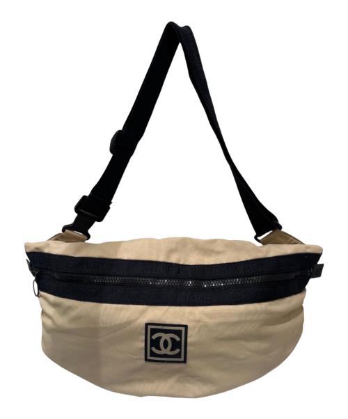 CHANEL（シャネル）CHANEL (シャネル) CC ココマーク ロゴ バナナバッグ ベージュの古着・服飾アイテム