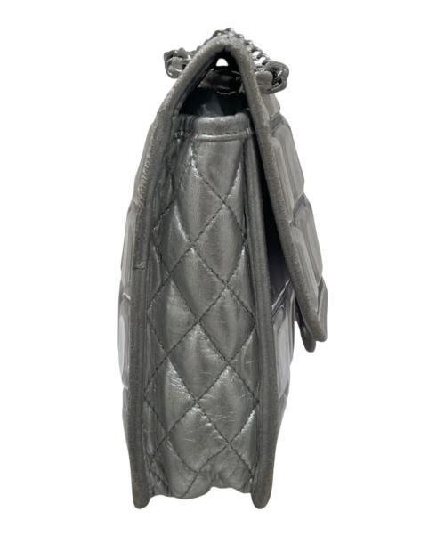 CHANEL（シャネル）CHANEL (シャネル) アイスキューブチェーンショルダーバッグ シルバーの古着・服飾アイテム