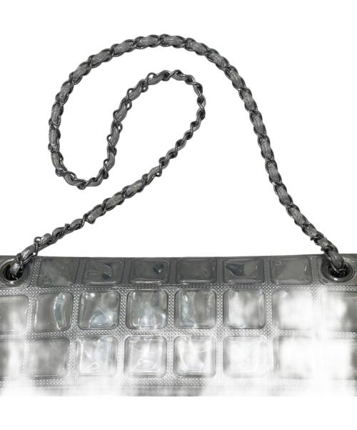 CHANEL（シャネル）CHANEL (シャネル) アイスキューブチェーンショルダーバッグ シルバーの古着・服飾アイテム