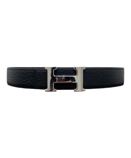 HERMES（エルメス）HERMES (エルメス) Hバックルレザーベルト ブラック サイズ:70の古着・服飾アイテム
