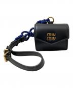 MIU MIUミュウミュウ）の古着「バッグチャーム」｜ブラック