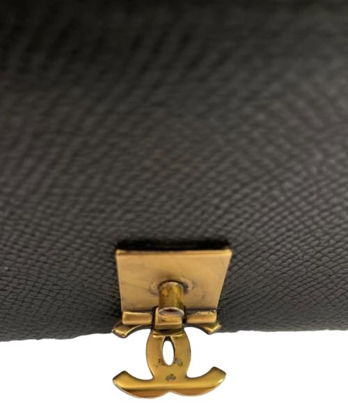 CHANEL（シャネル）CHANEL (シャネル) コンパクトウォレット ブラックの古着・服飾アイテム