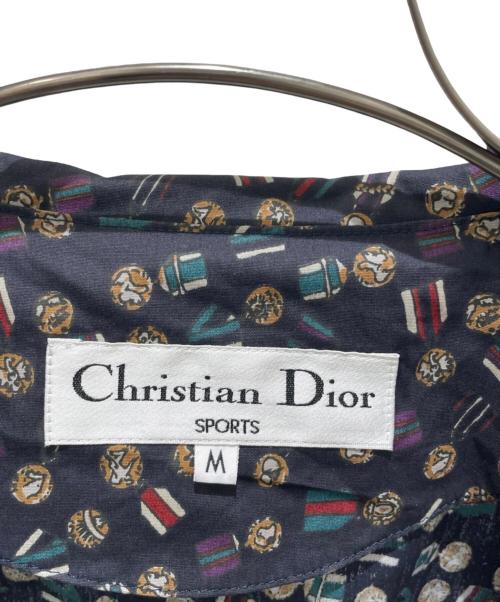 Christian Dior Sports（クリスチャン ディオールスポーツ）Christian Dior Sports (クリスチャン ディオールスポーツ) 総柄ジップアップジャケット ネイビー サイズ:Mの古着・服飾アイテム