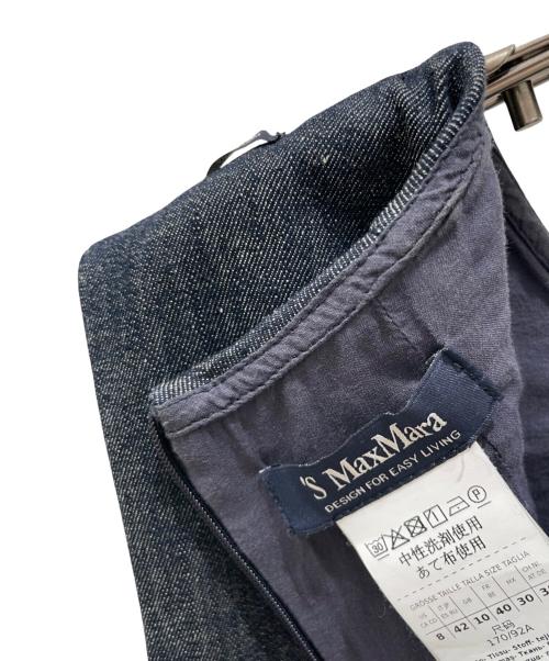 'S Max Mara（エスマックスマーラ）'S Max Mara (エスマックスマーラ) ノースリーブワンピース インディゴ サイズ:42の古着・服飾アイテム