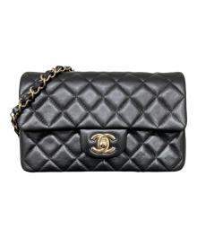 CHANEL（シャネル）の古着「ミニマトラッセ20 シングルフラップチェーンショルダーバッグ」｜ブラック