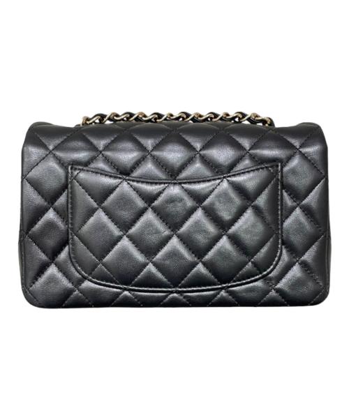 CHANEL（シャネル）CHANEL (シャネル) ミニマトラッセ20 シングルフラップチェーンショルダーバッグ ブラック サイズ:20の古着・服飾アイテム
