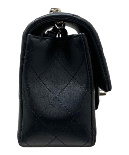 CHANEL（シャネル）CHANEL (シャネル) ミニマトラッセ20 シングルフラップチェーンショルダーバッグ ブラック サイズ:20の古着・服飾アイテム
