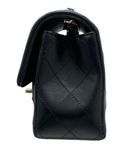 CHANEL（シャネル）CHANEL (シャネル) ミニマトラッセ20 シングルフラップチェーンショルダーバッグ ブラック サイズ:20の古着・服飾アイテム