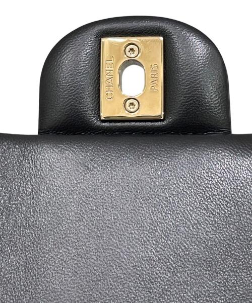 CHANEL（シャネル）CHANEL (シャネル) ミニマトラッセ20 シングルフラップチェーンショルダーバッグ ブラック サイズ:20の古着・服飾アイテム