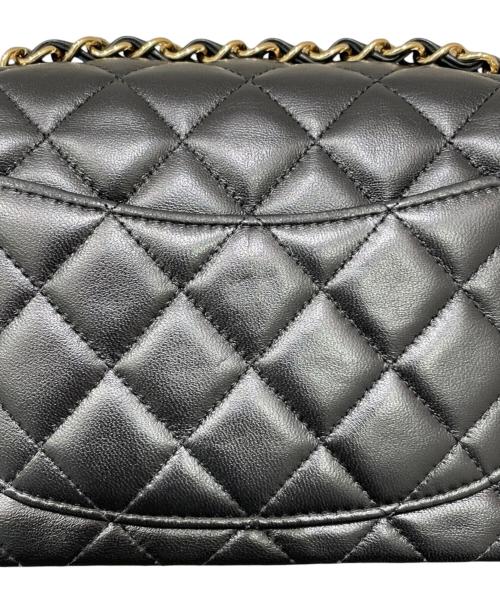 CHANEL（シャネル）CHANEL (シャネル) ミニマトラッセ20 シングルフラップチェーンショルダーバッグ ブラック サイズ:20の古着・服飾アイテム