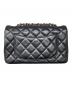 CHANEL (シャネル) ミニマトラッセ20 シングルフラップチェーンショルダーバッグ ブラック サイズ:20：800000円